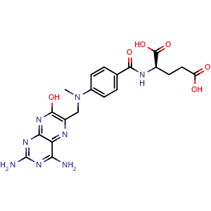 Chemical structure of 7-Hydroxymethotrexate , CAS 5939-37-7, AChemBlock AD251434