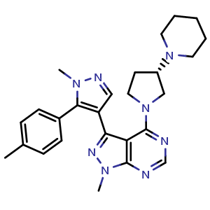 Chemical structure of PF-4981517 , CAS 1390637-82-7, AChemBlock AD251437