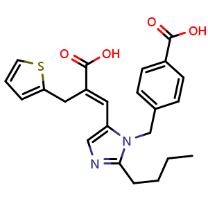 Chemical structure of Eprosartan , CAS 133040-01-4, AChemBlock AD251461
