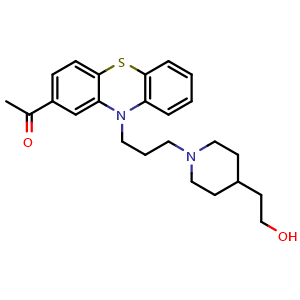 Chemical structure of Piperacetazine , CAS 3819-00-9, AChemBlock AD251466