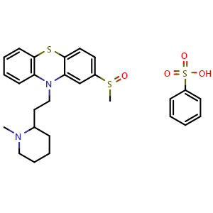 Chemical structure of Mesoridazine Besylate , CAS 32672-69-8, AChemBlock AD251467