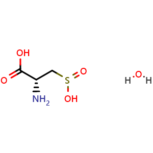 Chemical structure of L-Cysteinesulfinic acid monohydrate , CAS 207121-48-0, AChemBlock AD251484