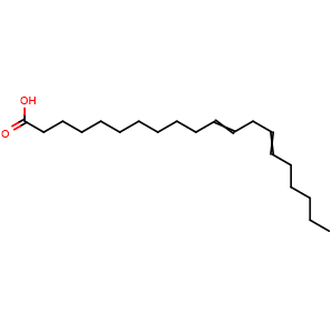 Chemical structure of Eicosadienoic acid , CAS 2091-39-6, AChemBlock AD251502