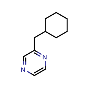 Chemical structure of (cyclohexylmethyl)pyrazine , CAS 28217-92-7, AChemBlock AD251550