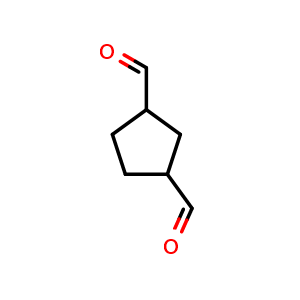 Chemical structure of cyclopentane-1,3-dicarbaldehyde , CAS 4750-17-8, AChemBlock AD251557