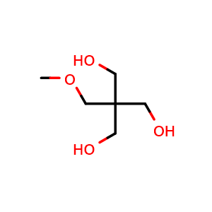 Chemical structure of 2-(Hydroxymethyl)-2-(methoxymethyl)propane-1,3-diol , CAS 55502-62-0, AChemBlock AD251562