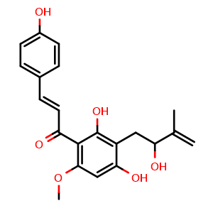 Chemical structure of Xanthohumol D , CAS 274675-25-1, AChemBlock AD251577