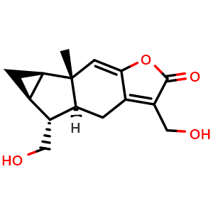 Chemical structure of Shizukanolide F , CAS 120061-96-3, AChemBlock AD251578