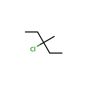 Chemical structure of 3-Chloro-3-Methylpentane , CAS 918-84-3, AChemBlock AD251585