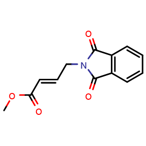 Chemical structure of Methyl (2E)-4-(1,3-dioxo-1,3-dihydro-2h-isoindol-2-yl)but-2-enoate , CAS 194093-31-7, AChemBlock AD251657