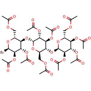 2,3,4,6-tetra-O-acetyl-alpha-D-glucopyranosyl-(1->4)-2,3,6-tri-O-acetyl-alpha-D-glucopyranosyl-(1->4)-2,3,6-tri-O-acetyl-alpha-D-glucopyranosyl-bromide