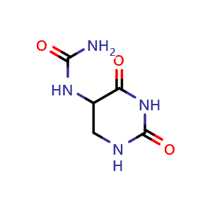 Chemical structure of 1-(2,4-dioxohexahydropyrimidin-5-yl)urea , CAS 56012-66-9, AChemBlock AD251778