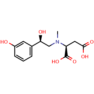 N-[(2R)-2-hydroxy-2-(3-hydroxyphenyl)ethyl]-N-methyl-L-aspartic acid