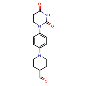 1-[4-(2,4-Dioxotetrahydropyrimidin-1(2H)-yl)phenyl]piperidine-4-carbaldehyde