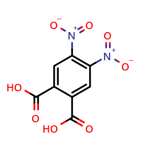 Chemical structure of 4,5-Dinitrophthalic Acid , CAS 90348-28-0, AChemBlock AD251836