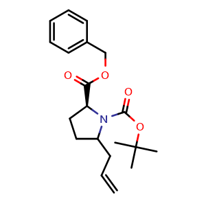 2-benzyl 1-(tert-butyl) (2S)-5-allylpyrrolidine-1,2-dicarboxylate