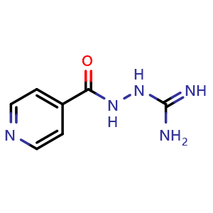 Chemical structure of 4-Pyridinecarboxylic acid, 2-(aminoiminomethyl)hydrazide , CAS 4427-16-1, AChemBlock AD251937