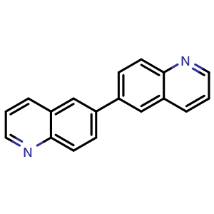 Chemical structure of 6,6'-Biquinoline , CAS 612-79-3, AChemBlock AD251944