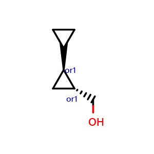 Chemical structure of trans-[1,1'-Bicyclopropyl]-2-methanol , CAS 15136-04-6, AChemBlock AD251967