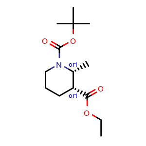 cis-1-tert-butyl 3-ethyl 2-methylpiperidine-1,3-dicarboxylate