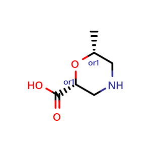 rel-(2R,6R)-6-Methylmorpholine-2-carboxylic acid