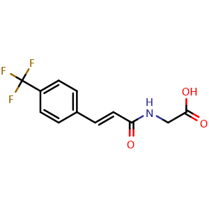 2-[(2E)-3-[4-(Trifluoromethyl)phenyl]prop-2-enamido]acetic acid