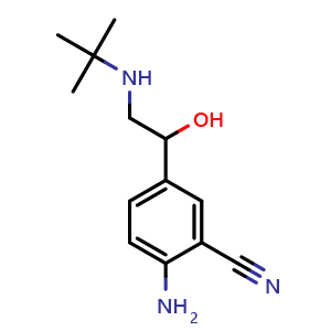 Chemical structure of Cimbuterol , CAS 54239-39-3, AChemBlock AD252972