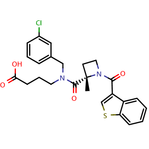 Chemical structure of (S)-GLPG0974 , CAS 2326220-69-1, AChemBlock AD253057