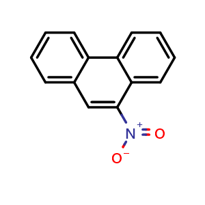Chemical structure of 9-nitrophenanthrene , CAS 954-46-1, AChemBlock AD253102