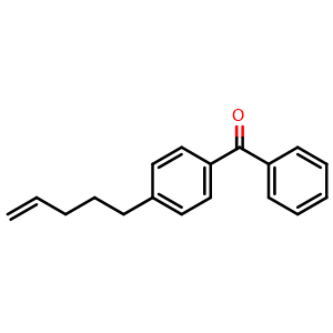 Chemical structure of [4-(4-Penten-1-yl)phenyl](phenyl)methanone , AChemBlock AD253177