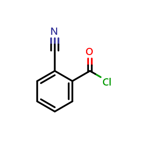 Chemical structure of 2-Cyanobenzoyl chloride , CAS 27611-63-8, AChemBlock AD253315