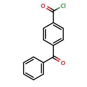 Chemical structure of 4-Benzoylbenzoyl chloride , CAS 39148-58-8, AChemBlock AD253324