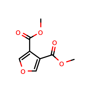 Chemical structure of Dimethyl 3,4-furandicarboxylate , CAS 4282-33-1, AChemBlock AD253327