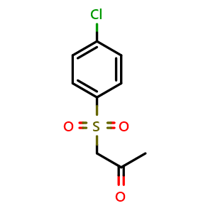Chemical structure of 4-Chlorobenzenesulfonylacetone , CAS 5000-48-6, AChemBlock AD253328