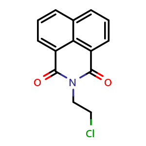 Chemical structure of N-(2-Chloroethyl)-1,8-naphthalimide , CAS 74732-00-6, AChemBlock AD253335
