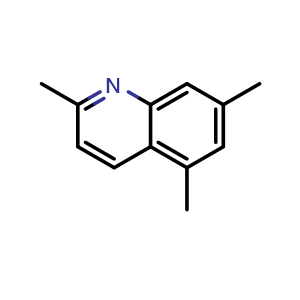 Chemical structure of 2,5,7-Trimethylquinoline , CAS 102871-67-0, AChemBlock AD253355