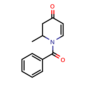 Chemical structure of 1-Benzoyl-2,3-dihydro-2-methyl-4(1H)-pyridinone , CAS 214626-85-4, AChemBlock AD253375