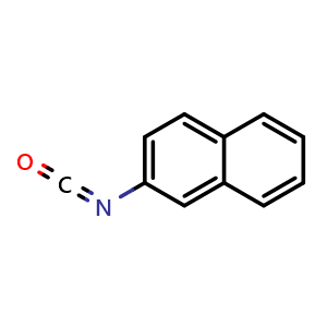 Chemical structure of 2-Isocyanatonaphthalene , CAS 2243-54-1, AChemBlock AD253377