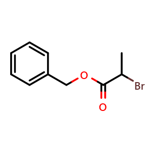 Chemical structure of Benzyl 2-bromopropanoate , CAS 3017-53-6, AChemBlock AD253384