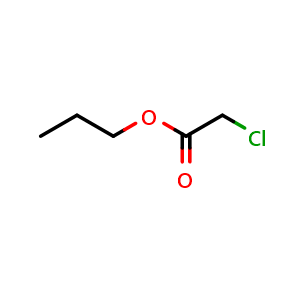Chemical structure of Propyl chloroacetate , CAS 5396-24-7, AChemBlock AD253397