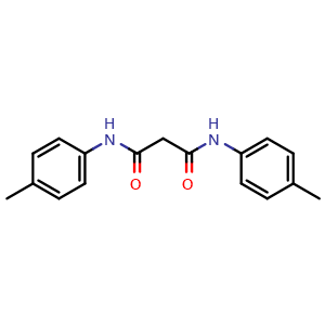 Chemical structure of P-malonotoluidide , CAS 5469-94-3, AChemBlock AD253398