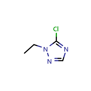 Chemical structure of 5-Chloro-1-ethyl-1H-1,2,4-triazole , CAS 63520-39-8, AChemBlock AD253402