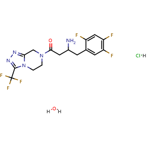 3-amino-1-(3-(trifluoromethyl)-5,6-dihydro-[1,2,4]triazolo[4,3-a]pyrazin-7(8H)-yl)-4-(2,4,5-trifluorophenyl)butan-1-one hydrochloride hydrate