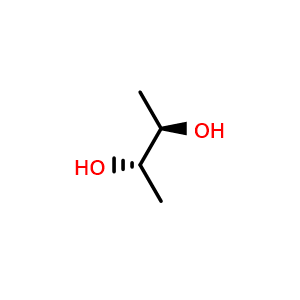 Chemical structure of meso-2,3-Butanediol , CAS 5341-95-7, AChemBlock AD253418