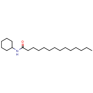Chemical structure of N-Cyclohexyltetradecanamide , CAS 17427-95-1, AChemBlock AD253446