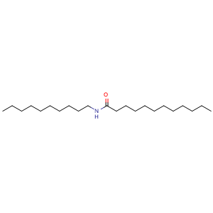 Chemical structure of N-Decyldodecanamide , CAS 22205-13-6, AChemBlock AD253447