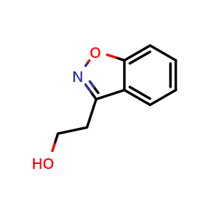 Chemical structure of 2-(Benzo[d]isoxazol-3-yl)ethanol , CAS 57148-90-0, AChemBlock AD253450