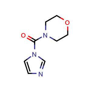 Chemical structure of 4-(1H-imidazole-1-carbonyl)morpholine , CAS 93605-74-4, AChemBlock AD253460