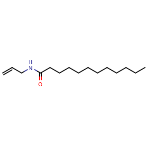 Chemical structure of N-2-Propen-1-yldodecanamide , CAS 102091-44-1, AChemBlock AD253462