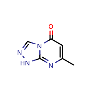 Chemical structure of 7-Methyl-[1,2,4]triazolo[4,3-a]pyrimidin-5(1H)-one , CAS 41081-90-7, AChemBlock AD253469